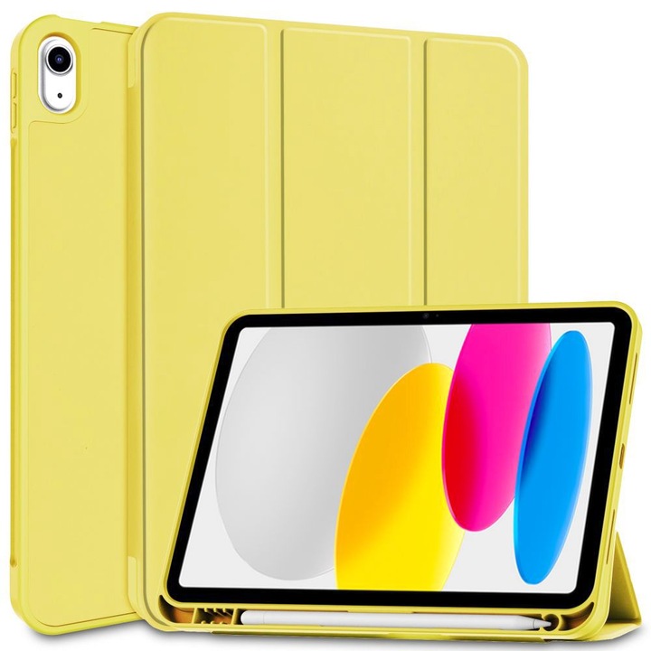 Калъф fixGuard Active Smart Cover, PenSlot за Apple iPad 10, 2022, 10.9", Yellow
