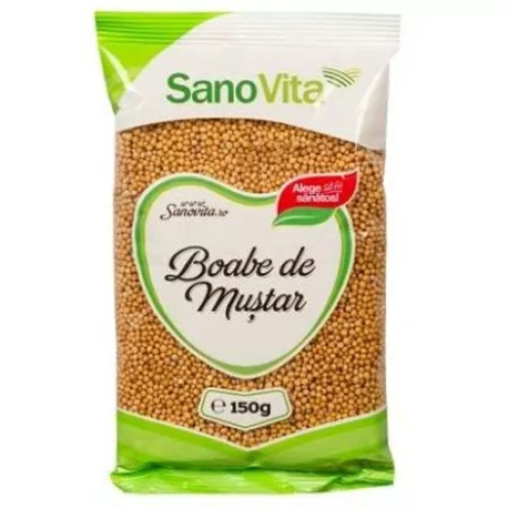 Boabe de Mustar Sano Vita, Cantitate 150 g