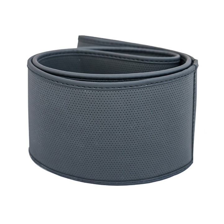 Husa pentru volan, Simoni Racing, Piele ecologica, 8.5cm, Diametru 37-39cm, Negru