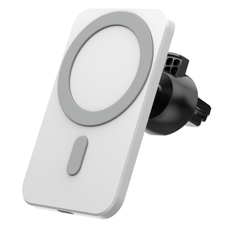 OEM Autós tartó, Magsafe kompatibilis, 15W, fehér