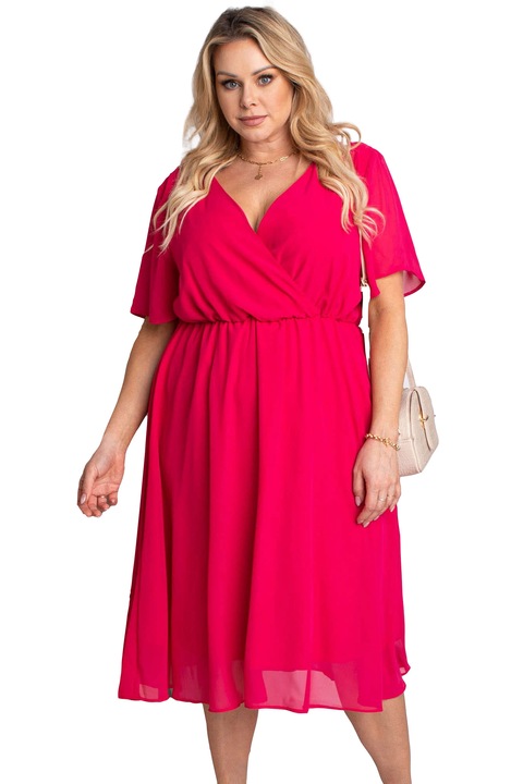 Rochie Karko, Poliester, Magenta, Magenta
