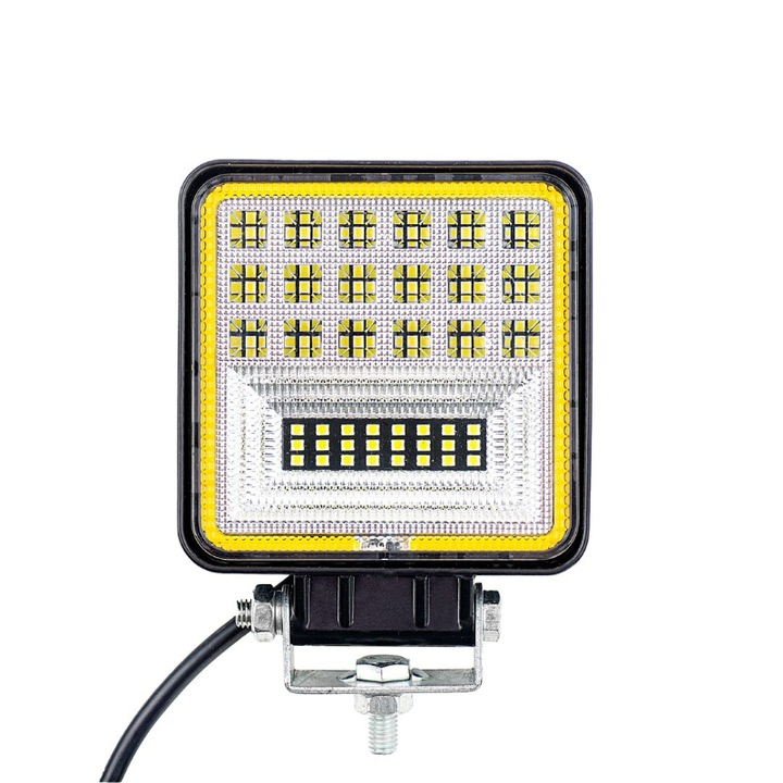 Proiector LED M-Tech, Aluminiu/Inox, 42W, 12/24V, Multicolor