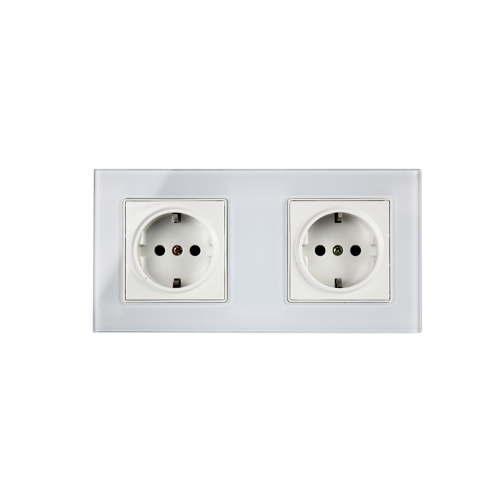 Priza dubla OCVITEH® rama sticla