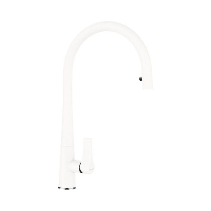 Висок кухненски смесител с изтеглящ се душ Gota, керамичен патрон, Cristadur Polaris