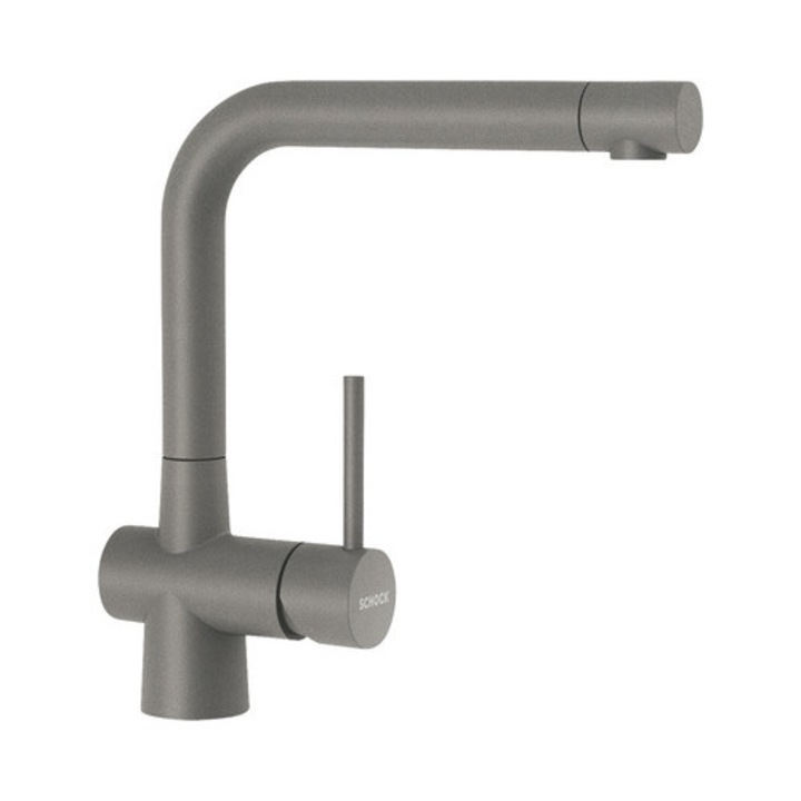 Laios egykaros konyhai csaptelep, magas csaptelep, kerámiapatron, Cristadur Silverstone