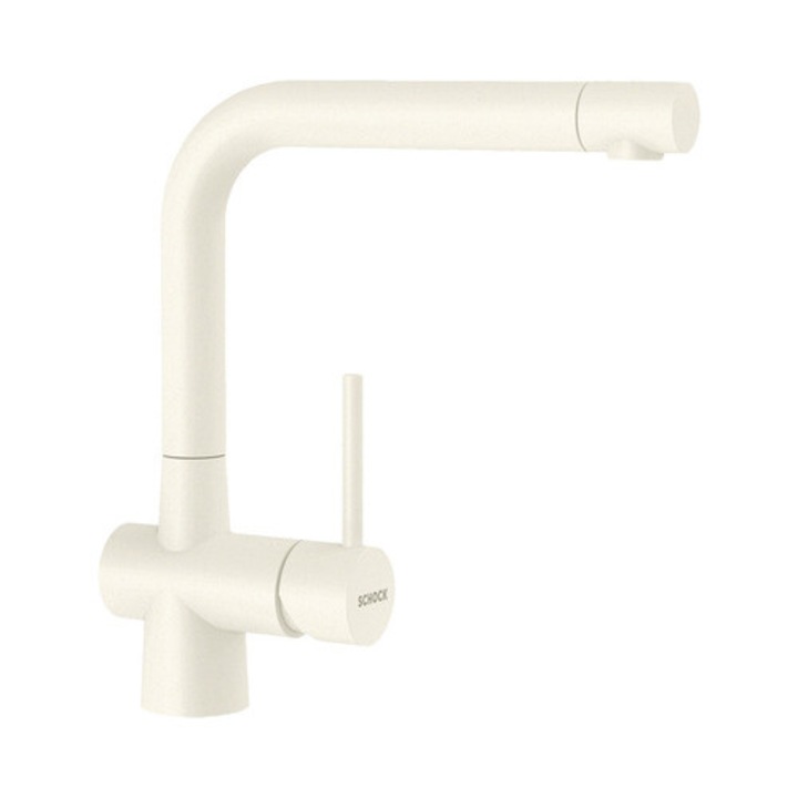 Laios egykaros konyhai csaptelep, magas kifolyó, kerámiapatron, Cristadur Magnolia