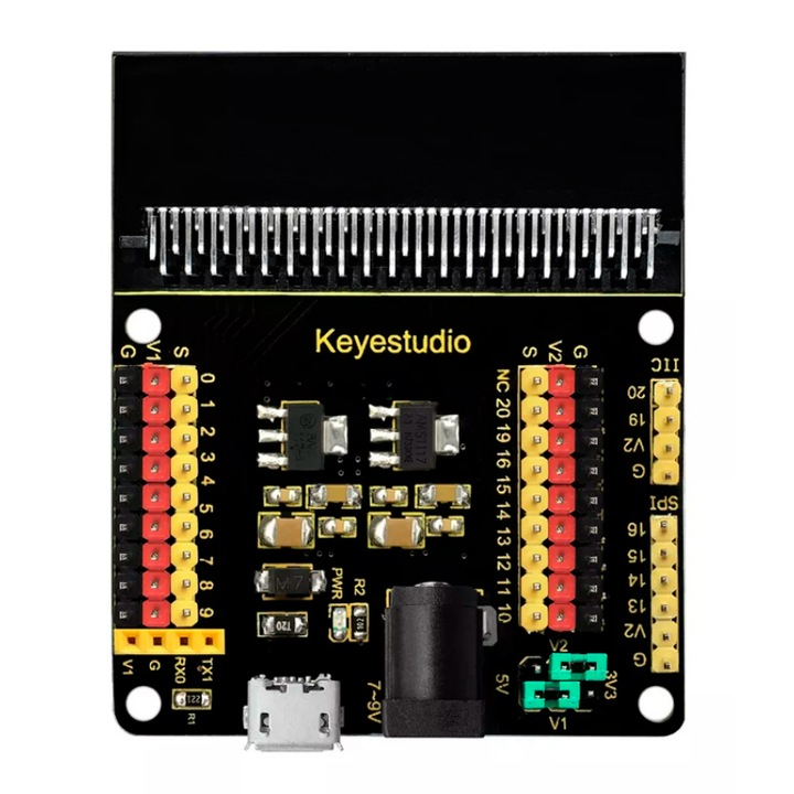 V2 KS0360 fejlesztőkártya, Keyestudio, 3.3/5 V, Micro:bit kompatibilis