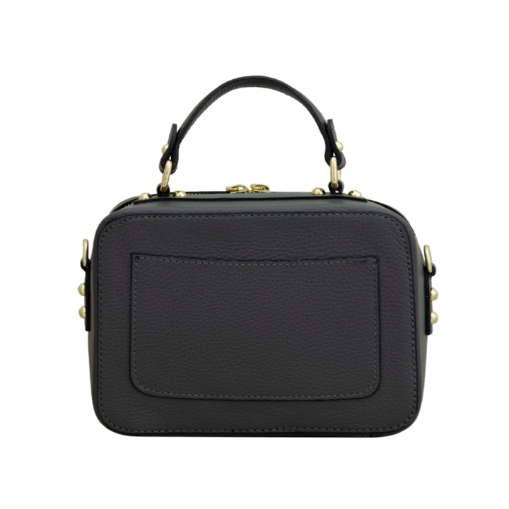 Női bőrtáska Eva Bags, Elia sötétszürke