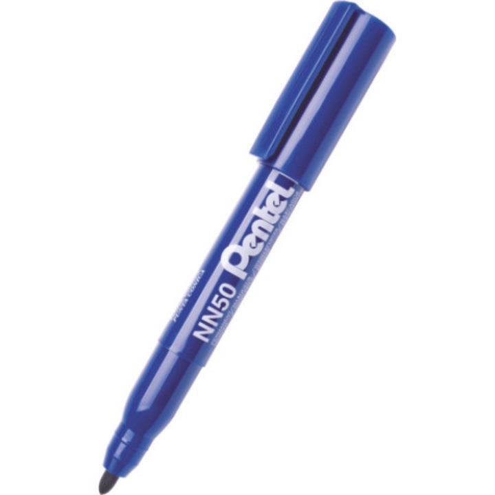 Перманентен маркер NN50 Pentel, кръгъл връх, син