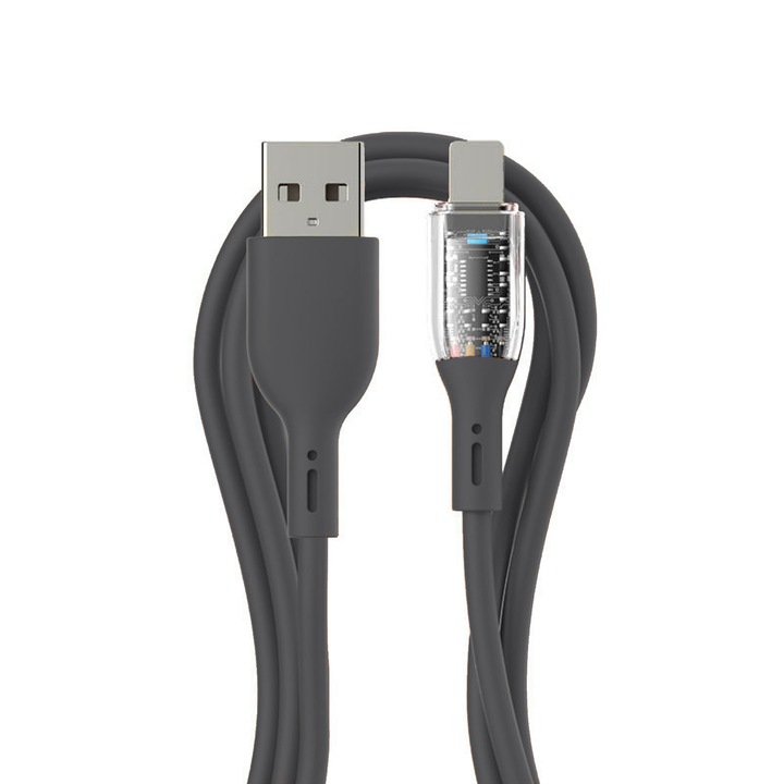 Adatkábel, NOUSEG, PVC, Type-C, 6A, Univerzális, Fekete