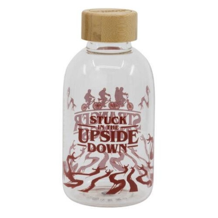 Бутилка за вода, Щора, Модел Stranger Things - Upside Down, Многоцветна, 620 мл