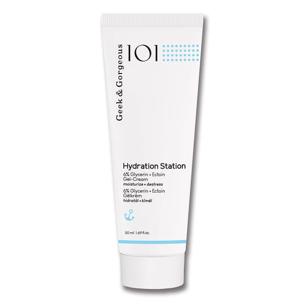 Gel-crema de fata, Geek & Gorgeous, Hydration Station, hidratant intens, 50 ml