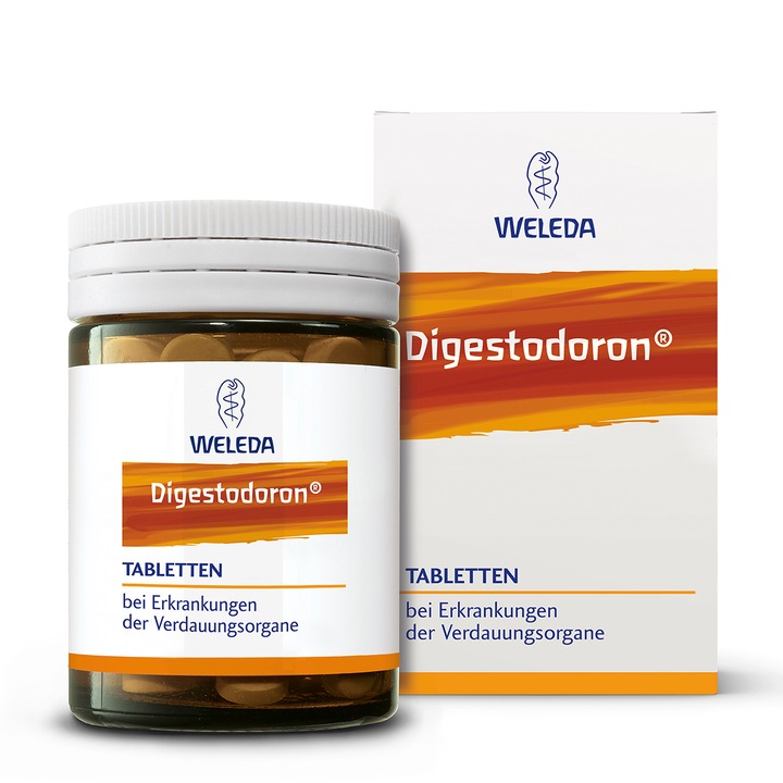 Weleda Digestodoron homeopátiás kezelés, adjuváns irritált emésztőrendszerre, 100 db