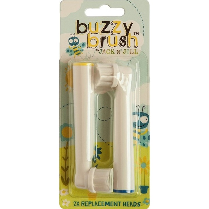 Rezerve pentru periuta de dinti electrica muzicala Buzzy Brush, set 2 buc - Jack n' Jill