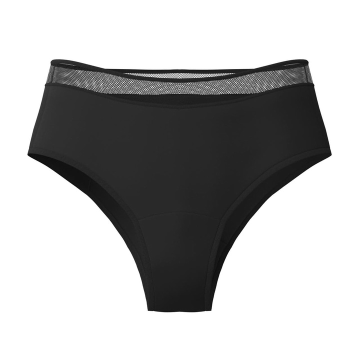 Chiloti menstruali Weekiss Hipster, XL 50, negru