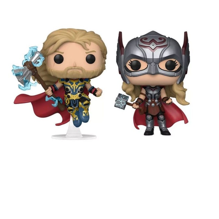 Figurina Thor: Love and Thunder POP! Vinyl 2Pack Thor & Mighty Thor 9 cm