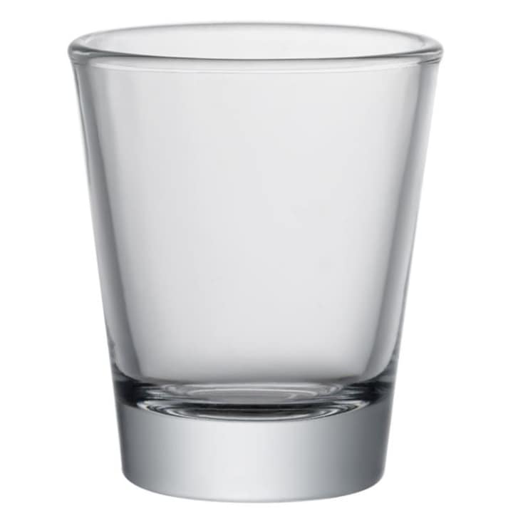 6 db Herum® újrafelhasználható sörétes pohár készlet, átlátszó, 5 x 6 cm, 50 ml