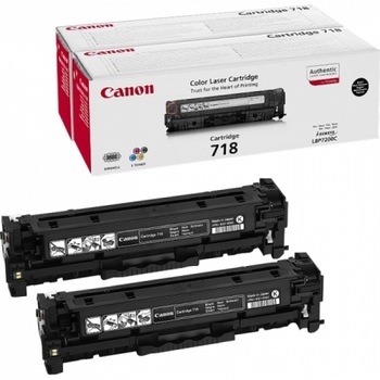 Set 2 Cartuse Originale CRG-718Bk TWIN PACK, Canon I-Sensys LBP7200CDN,LBP7210 CDN,LBP7600,LBP7660 CDN,LBP7680 CDN,Sensys MF720,724,726CDW,729,MF8300,MF8330,MF8550,FD4911-C, 2x3.4K Set 2 Cartuse Originale CRG-718Bk TWIN PACK, Canon I-Sensys LBP7200CDN,LBP7210 CDN,LBP7600,LBP7660 CDN,LBP7680 CDN,Sensys MF720,724,726CDW,729,MF8300,MF8330,MF8550,FD4911-C, 2x3.4K