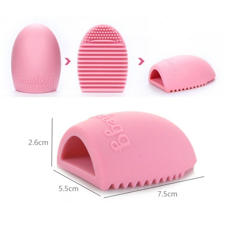 Accesoriu pentru curatat pensule de makeup Brushegg - 1 buc