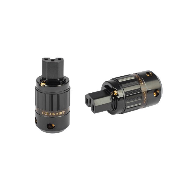 Conector Schuko Goldkabel placat cu Aur 24K, 10-16A, 250V AC