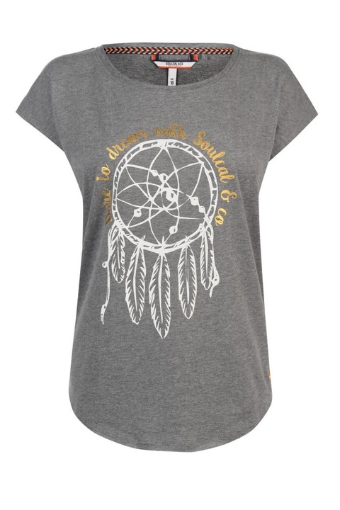 Дамска тениска Soul Cal Dream Trap, Тъмносив, XS EU