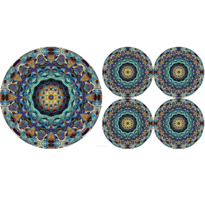 Set suport farfurie si protectie masa Barcelona, 5 bucati