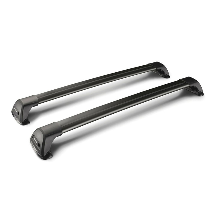 Set 2 bare transversale, Whispbar, Aluminiu, 90+95cm, Argintiu