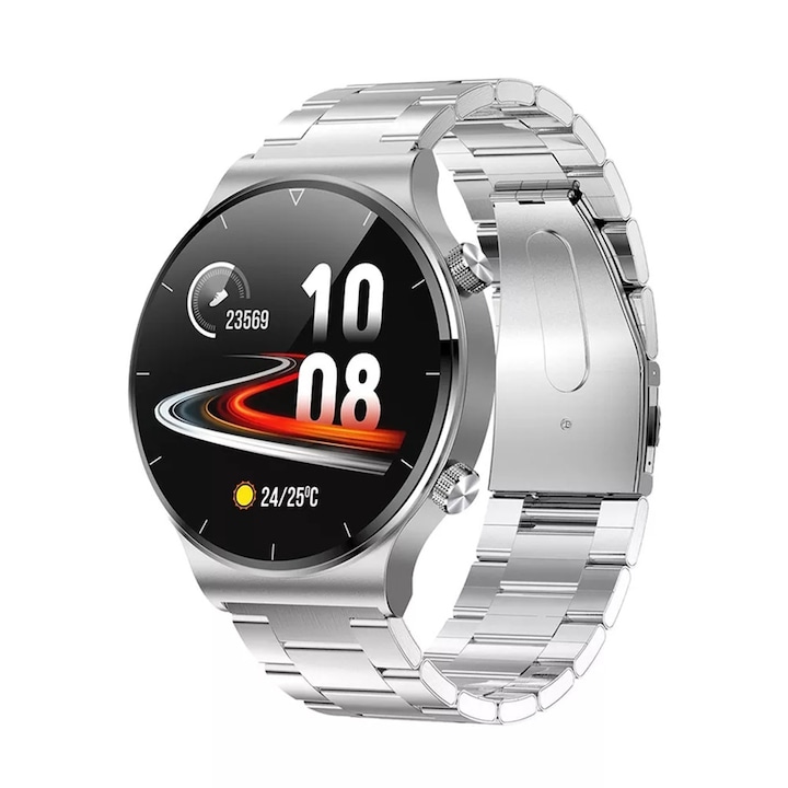 Ceas smartwatch Zeblaze Meteor, IP68, Music Player, Compatibil Android / IOS, Autonomie pana la 15 zile, Negru
