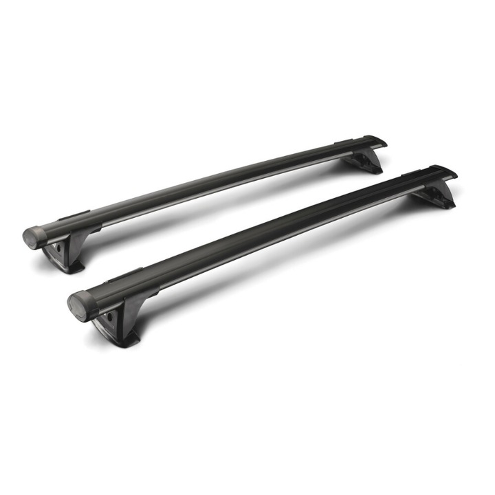 Set 2 bare transversale, Whispbar, Aluminiu, 149cm, Negru