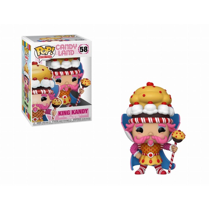 Figurina Retro Toys: Candyland - King Kandy, Funko Pop, 10 cm, Multicolor