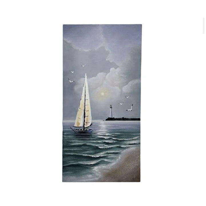 Tablou 60х120cm, Barci, Accent