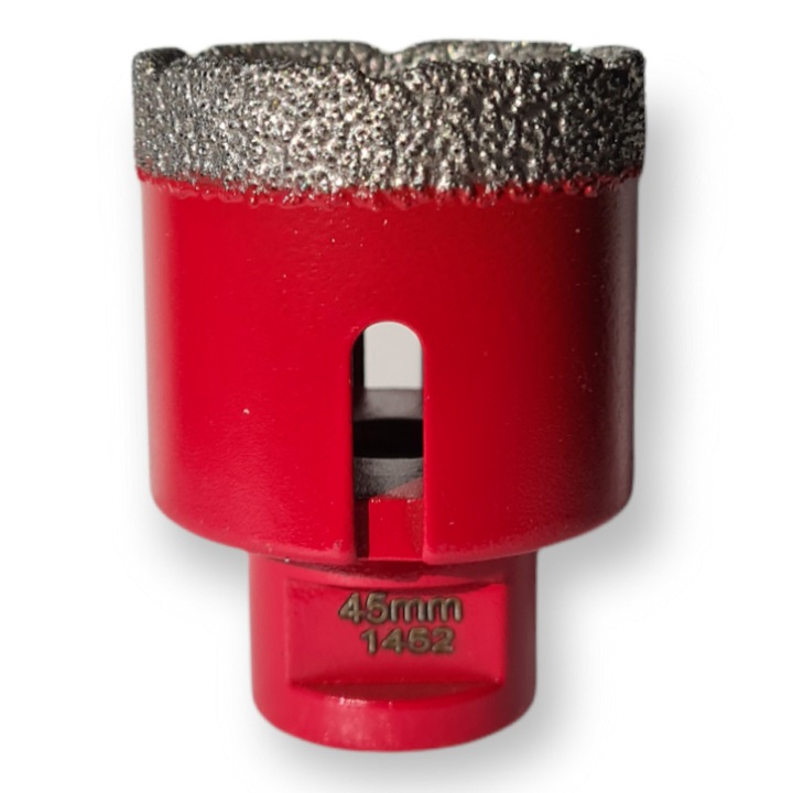 Carota diamantata 45 mm pentru faianta, gresie, granit, marmura Diatech