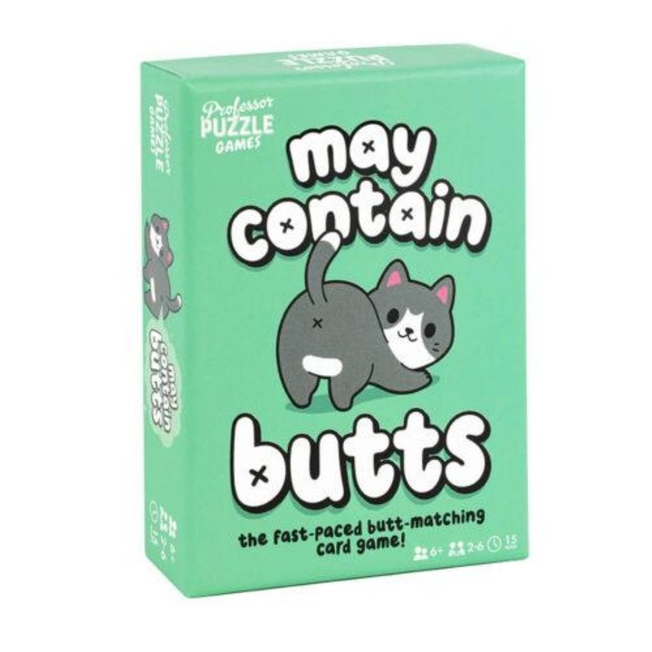 Joc de societate May Contain Butts, Professor Puzzle, Multicolor, 6 ani+