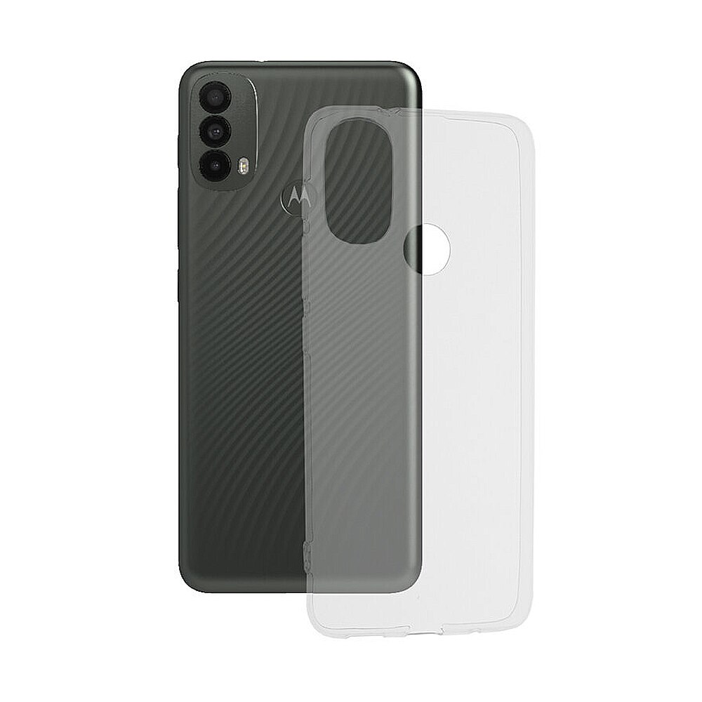Custodia Silicone Per Motorola Moto E20/E30/E40 – DESSEN Trasparente Con Stampa, Antiurto