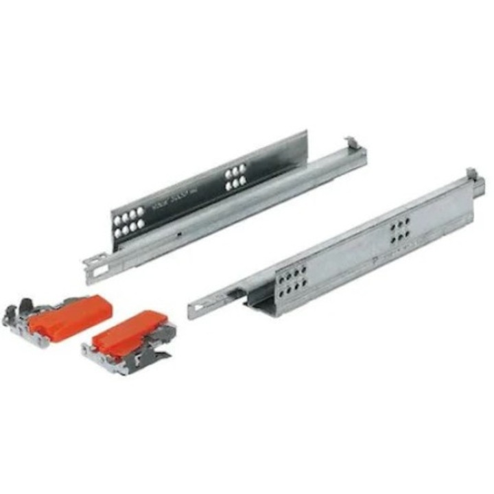 Set glisiere TANDEM BLUM 450mm cu amortizare si extractie partiala