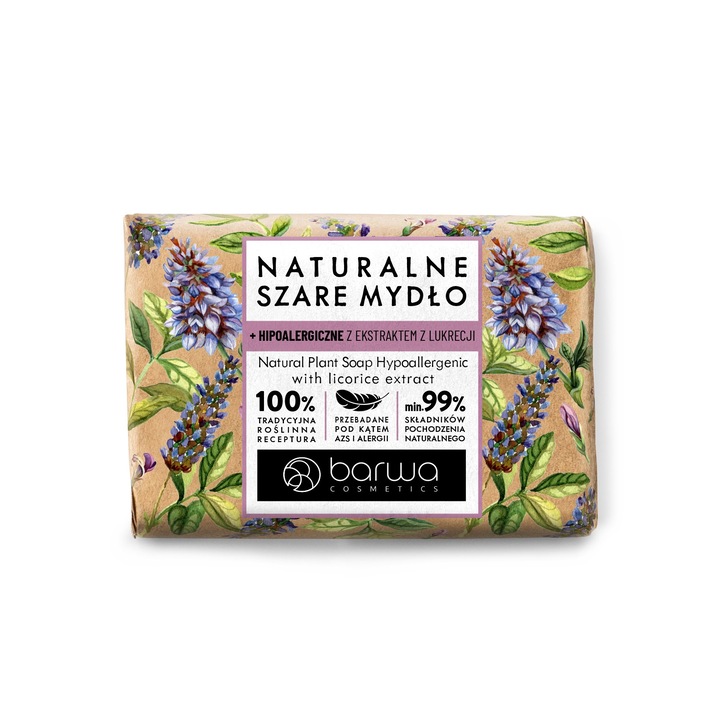 Хипоалергенен сапун с натурално растение женско биле, Barwa Cosmetics, 90 гр