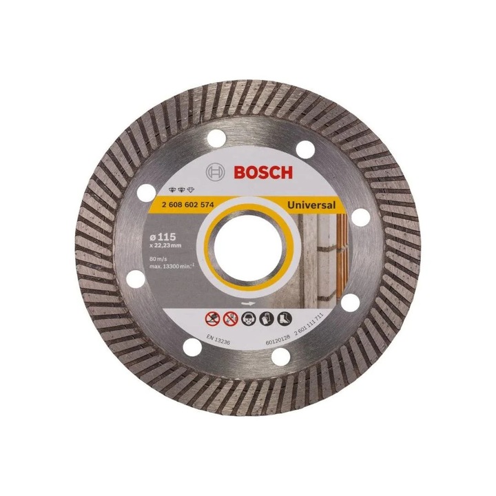 Disc diamantat Bosch Expert for Universal 115 mm, taiere universala