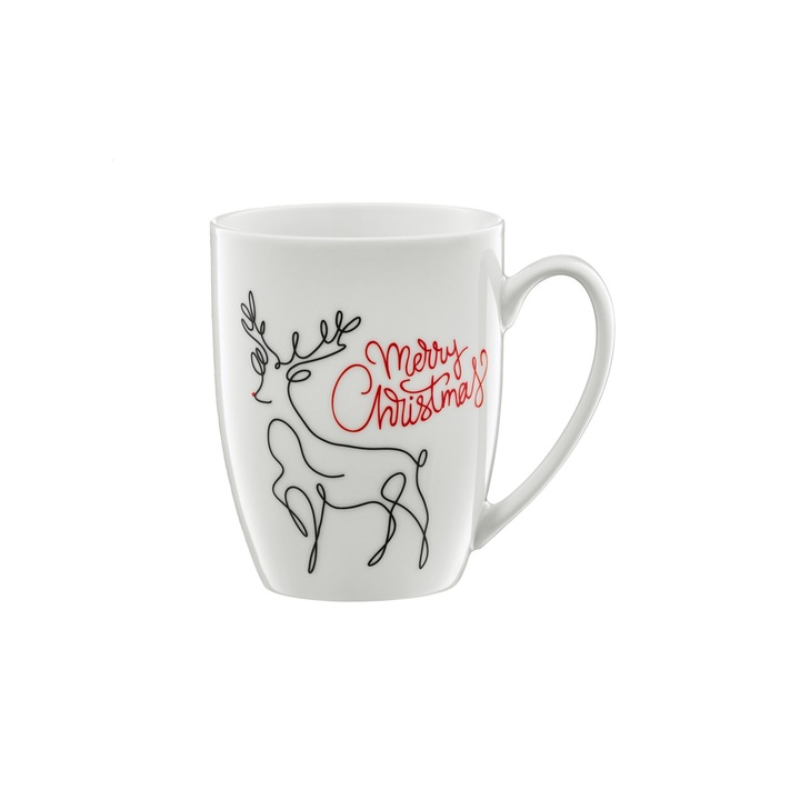 Cana 370 ml, alba, model Reni, Ambition Line Art