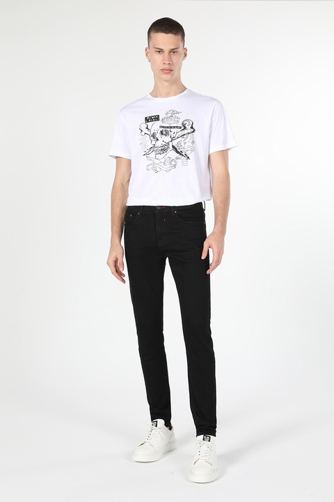 COLIN'S, Alex skinny fit farmernadrág középmagas derékrésszel, Fekete