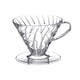 Accesoriu filtrare cafea, Dripper Hario, V-60 - 02, din plastic termorezistent