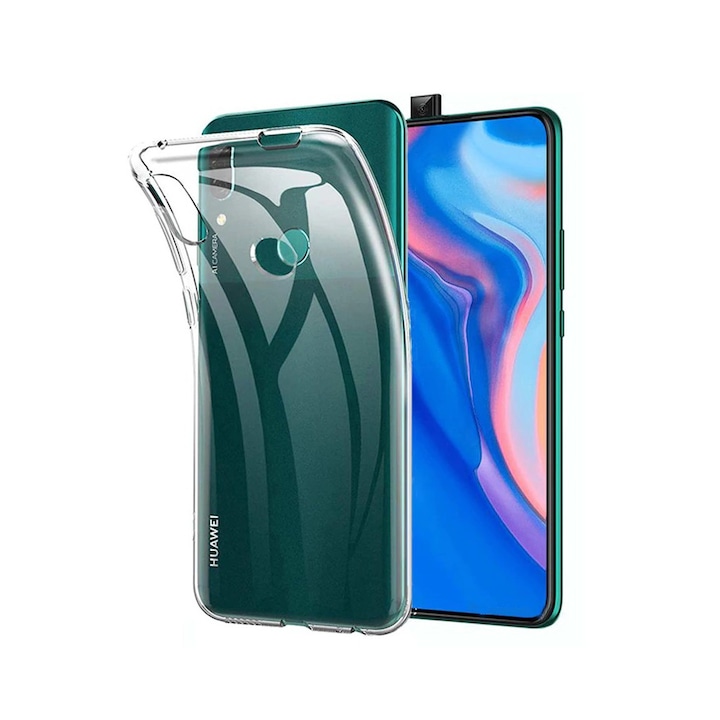 Huawei P Smart Z / Y9 Prime 2019 / Honor 9X kompatibilis szilikon hátlaptok, vékony, átlátszó, 1mm