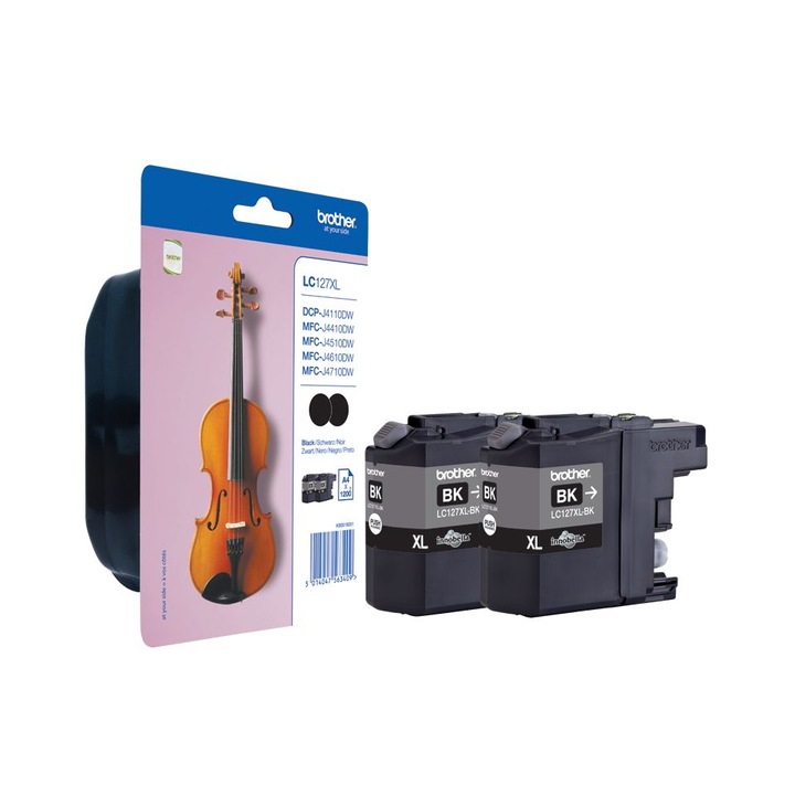 Brother LC-127XLBKBP2 Black tintapatroncsomag, 143962, Patron