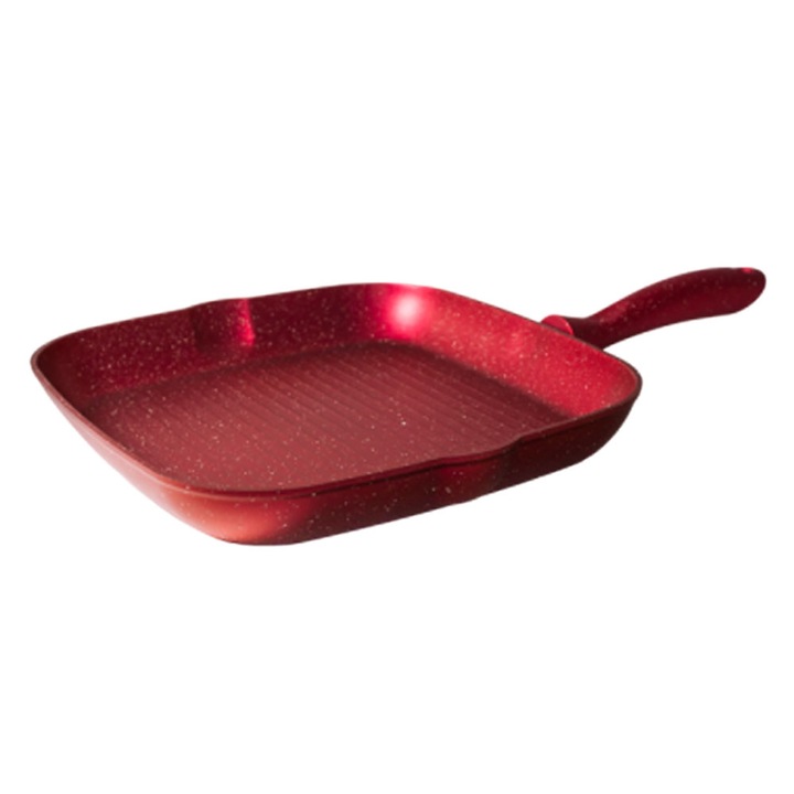 Tigaie grill 28cm GRANITE-RED