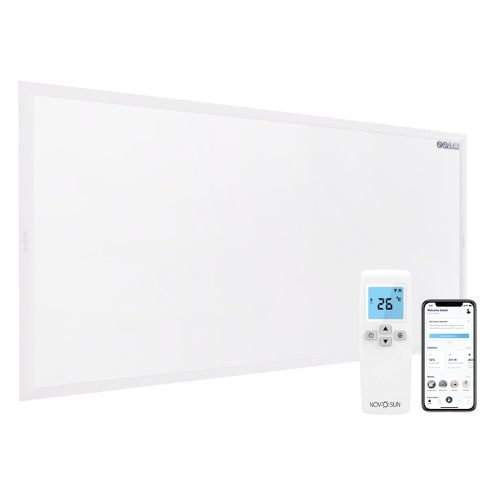Panou radiant premium cu infrarosu NovoSun 950W, cu termostat programabil