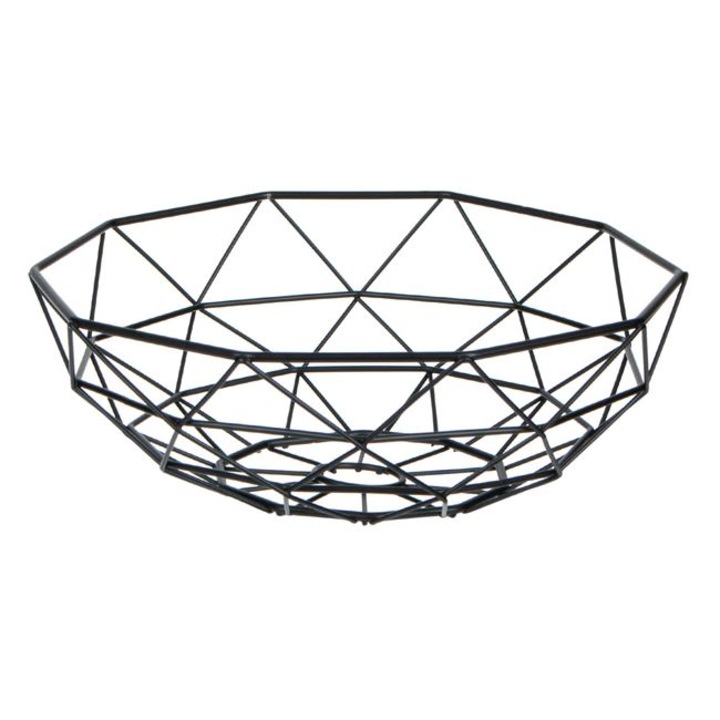 Cos pentru fructe, metalic, negru, diametru 26 cm