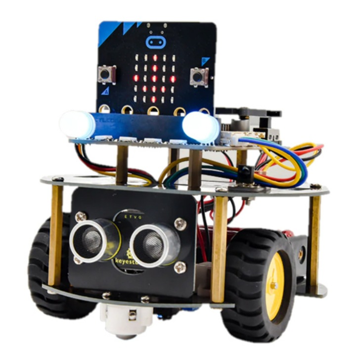 Мини кола робот KS4024, Keyestudio, Съвместим с Micro:bit STEM