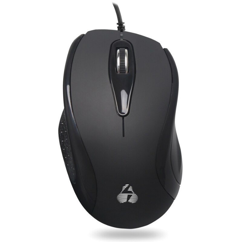 Mouse cu fir PowerTech, Optic, 1000 dpi, Negru - eMAG.ro