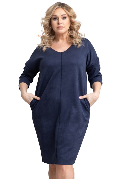 Rochie dama Sonata, Karko, Poliester/Elastan, Bleumarin