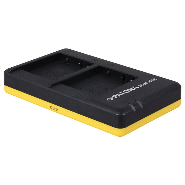 Incarcator Patona Dual Quick-Charger Slim micro-USB DMW-BLG10 pentru Panasonic DMC-GF6 DMC-GX80-1950