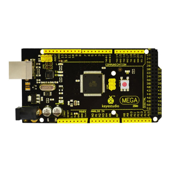Развойна платка Mega 2560 R3 KS0002, Keyestudio, 54 пина, 5 V, съвместима с Arduino